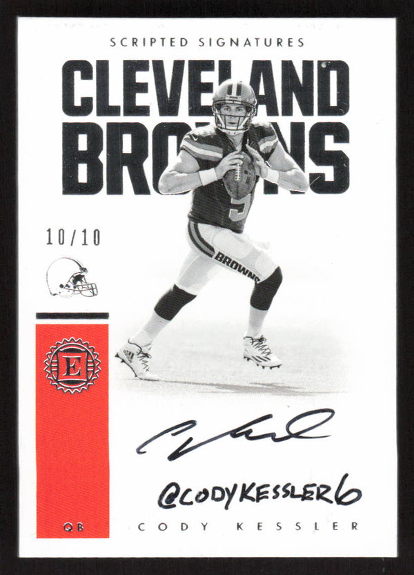2016 PANINI ENCASED CODY KESSLER SS-CKL SCRIPTED SIGNATURES SILVER 10/10 BROWNS