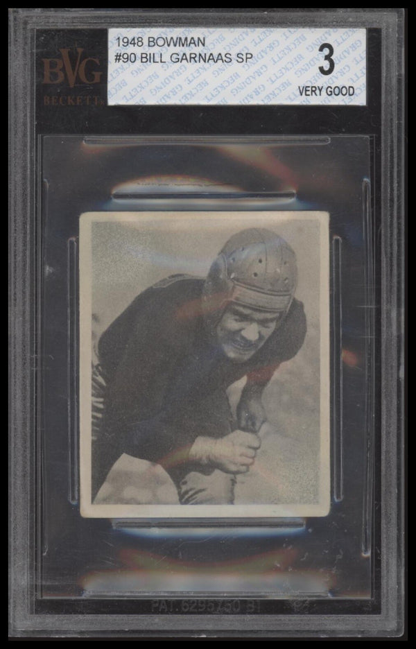 1948 BOWMAN BILL GARNAAS 90 VG RC SP BVG 3 FOOTBALL PITTSBURGH STEELERS