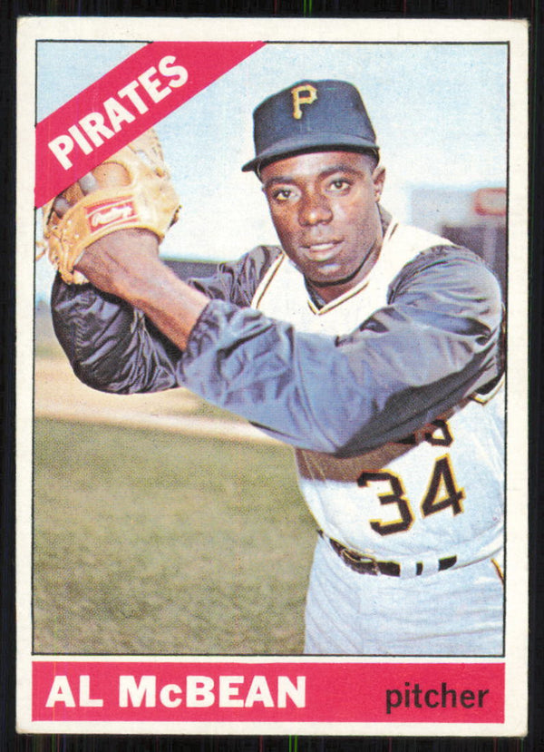 1966 TOPPS AL MCBEAN 353 VG BASEBALL PITTSBURGH PIRATES
