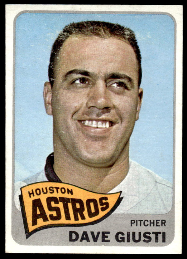 1965 TOPPS DAVE GIUSTI 524 EXMT SP BASEBALL HOUSTON ASTROS