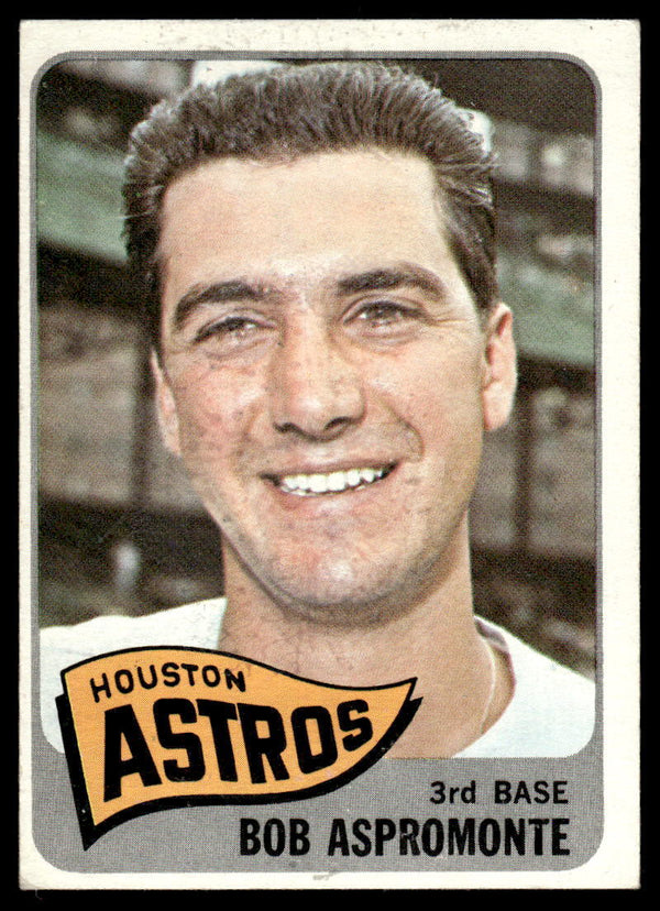 1965 TOPPS BOB ASPROMONTE 175 VG BASEBALL HOUSTON ASTROS