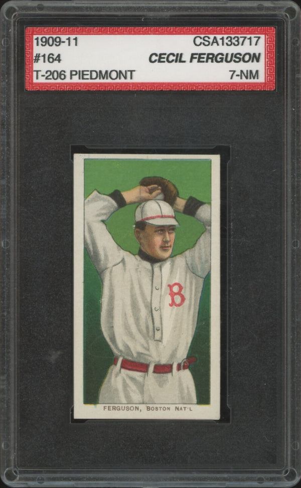 1909 T206 GEORGE FERGUSON NRMT PIEDMONT 350 CSA 7 BASEBALL BOSTON RUSTLERS