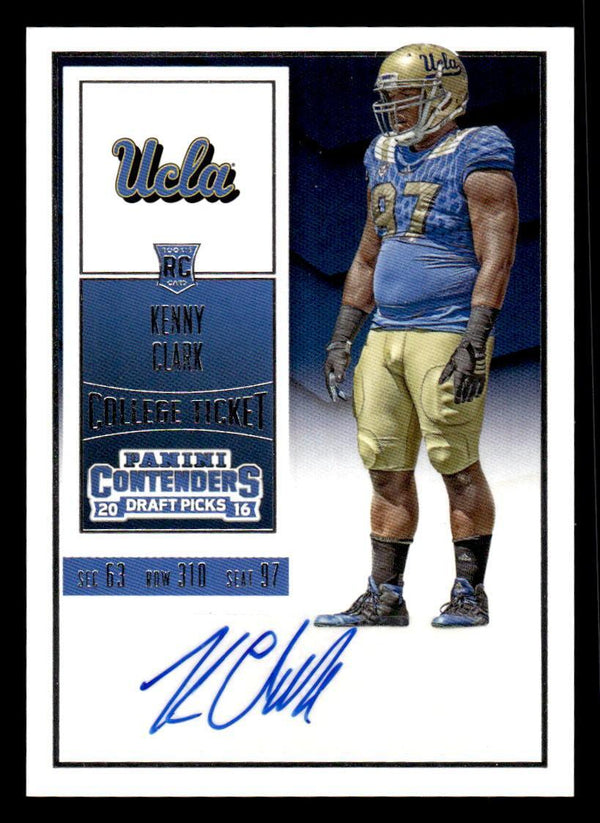 2016 PANINI CONTENDERS DRAFT PICKS KENNY CLARK 170 MINT RC AUTOGRAPH UCLA BRUINS