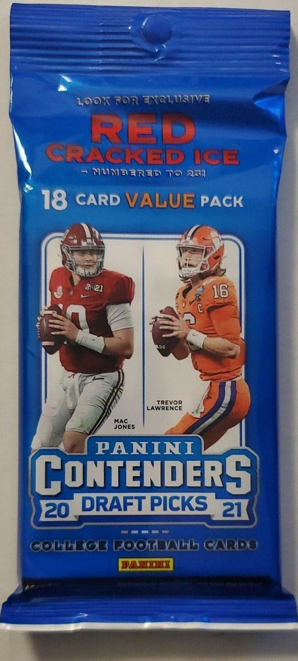 2021 PANINI CONTENDERS DRAFT PICKS FOOTBALL VALUE CELLO PACK SEALED AUTO RC