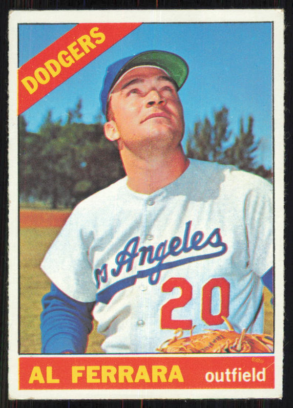 1966 TOPPS AL FERRARA 487 VG-EX BASEBALL LOS ANGELES DODGERS