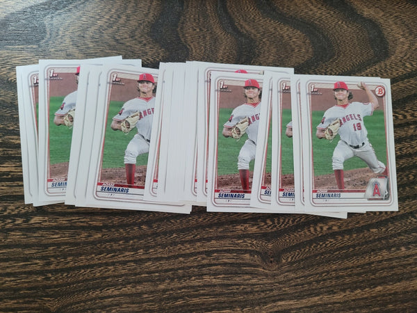 2020 ADAM SEMINARIS BOWMAN LOT OF 31 1ST ROOKIE RC LOS ANGELES ANGELS