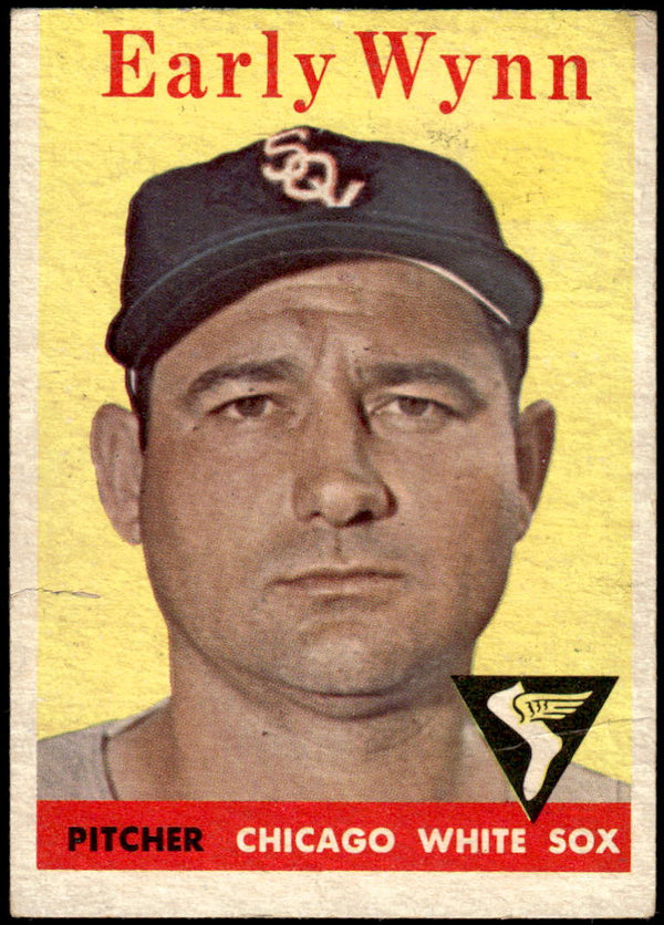 1958 TOPPS EARLY WYNN 100 VG TEAM WHITE BASEBALL CHICAGO WHITE SOX