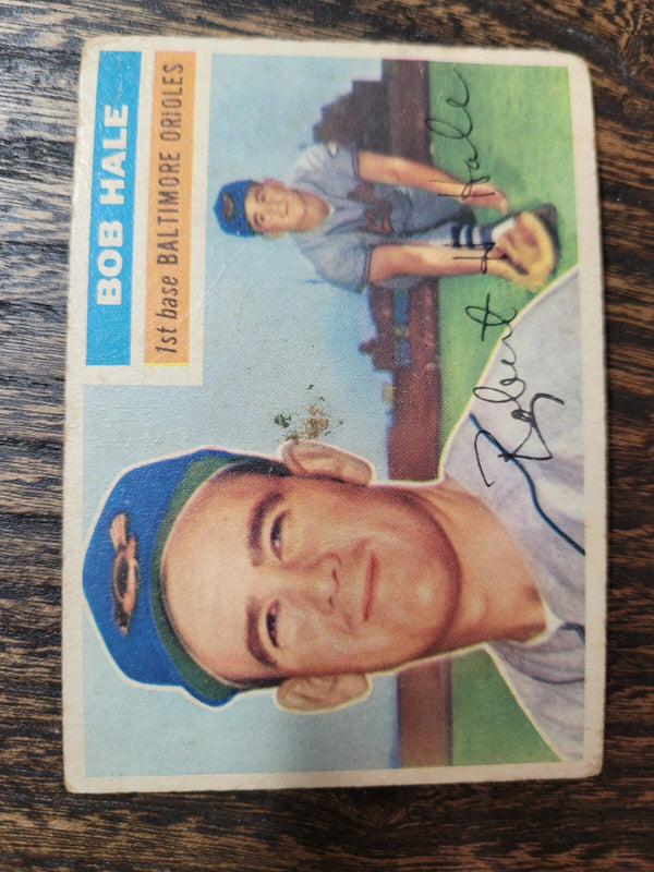 1956 TOPPS BOB HALE 231 BASEBALL BALTIMORE ORIOLES