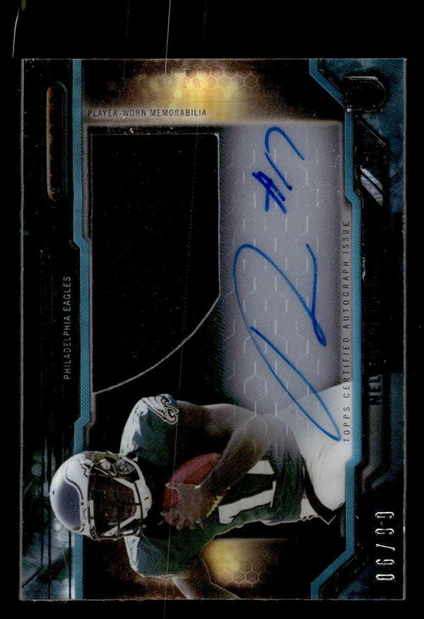 2015 TOPPS STRATA NELSON AGHOLOR CCAPNA CLEAR AUTOGRAPH RELIC RC BLUE /99 EAGLES