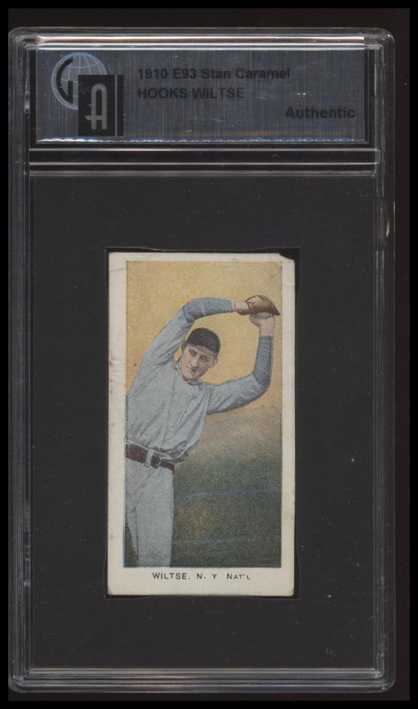 1910 E93 HOOKS WILTSE STANDARD CARAMEL GAI A NEW YORK GIANTS