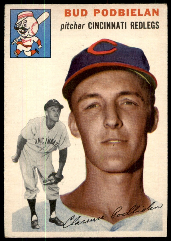 1954 TOPPS BUD PODBIELAN 69 EXMT BASEBALL CINCINNATI REDS