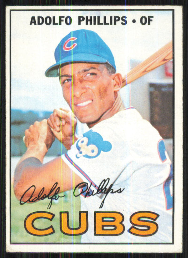 1967 TOPPS ADOLFO PHILLIPS 148 VG BASEBALL CHICAGO CUBS