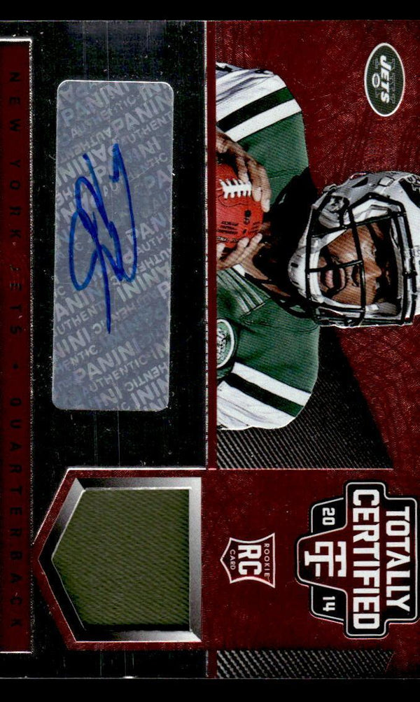 2014 TOTALLY CERTIFIED TAJH BOYD 189 RC AUTOGRAPH JERSEY PLATINUM RED 50/75 JETS