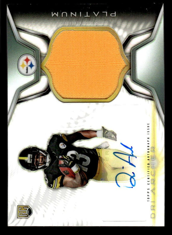 2014 TOPPS PLATINUM DRI ARCHER ARP-DAR ROOKIE PATCH AUTOGRAPH REFRACTOR STEELERS