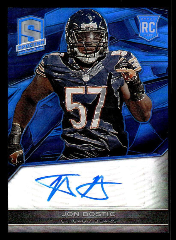 2013 PANINI SPECTRA JON BOSTIC 149 RC SIGNATURE SPECTRA BLUE AUTOGRAPH /99 BEARS