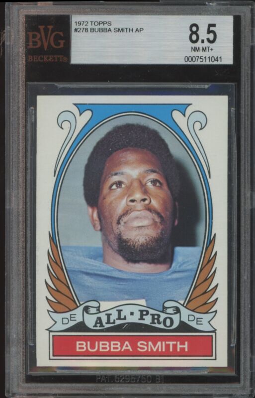 1972 TOPPS BUBBA SMITH 278 NRMT-MT+ ALL PRO RARE HIGH # BVG 8.5 BALTIMORE COLTS