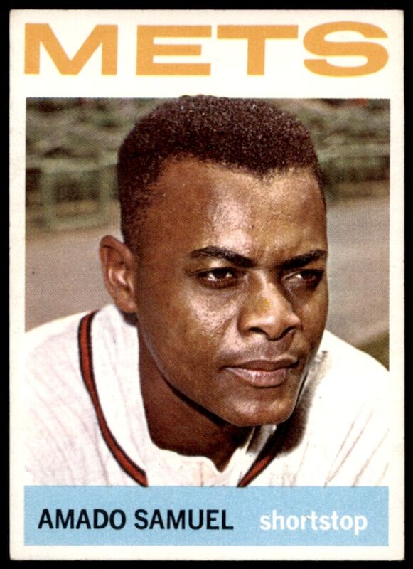 1964 TOPPS AMADO SAMUEL 129 EXMT BASEBALL NEW YORK METS