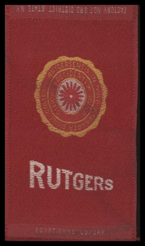1910 S25 RUTGERS UNIVERSITY NNO VG SILKS FOOTBALL