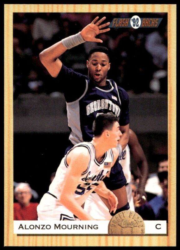 1993 CLASSIC DRAFT PICKS ALONZO MOURNING 105 MINT FLASH BACKS GEORGETOWN HOYAS