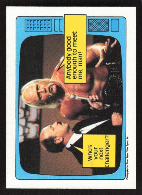 1985 TOPPS WWF PRO WRESTLING STARS HULK HOGAN 57 MINT RC GENE OKERLUND WRESTLING