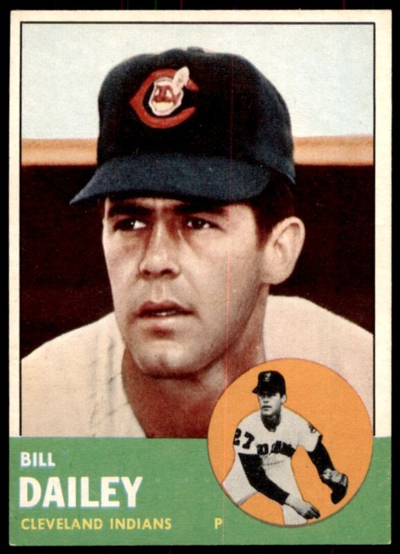1963 TOPPS BILL DAILEY 391 EXMT RC BASEBALL CLEVELAND INDIANS