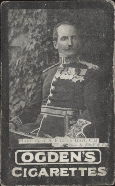 1901 OGDEN'S CIGARETTES MAJOR GENERAL A FITZROY HART VG MILITARY LEADING GENERAL