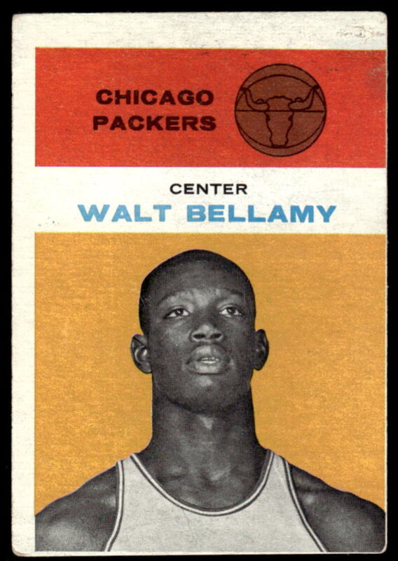 1961 FLEER WALT BELLAMY 4 VG RC BASKETBALL CHICAGO PACKERS