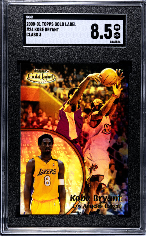 2000 TOPPS GOLD LABEL KOBE BRYANT 24 NRMT-MT+ CLASS 3 SSP SGC 8.5 LAKERS