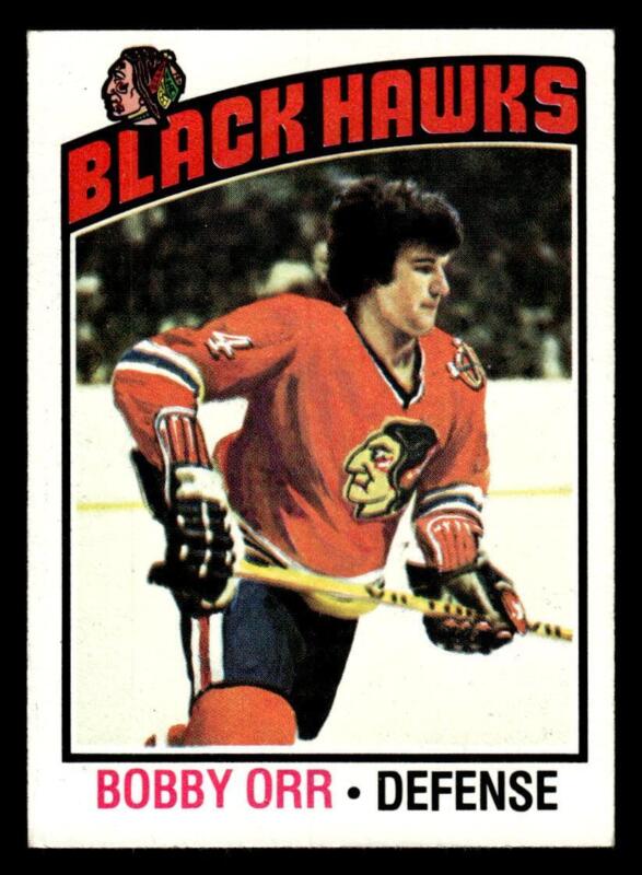 1976 TOPPS BOBBY ORR 213 NRMT HOCKEY CHICAGO BLACKHAWKS