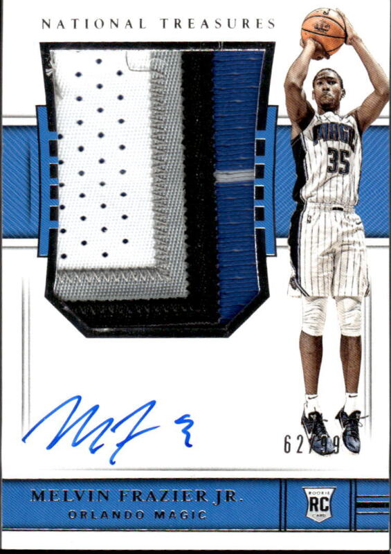 2018 NATIONAL TREASURES MELVIN FRAZIER JR. RC PATCH AUTOGRAPH RPA 62/99 MAGIC