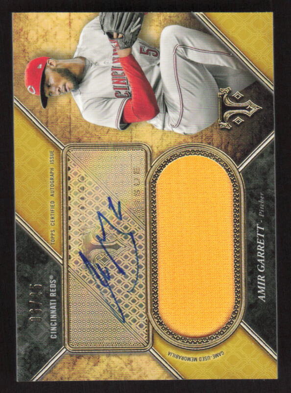 2017 TOPPS TRIPLE THREADS AMIR GARRETT UAJR-AG UNITY AUTOGRAPH JUMBO RELICS 6/25