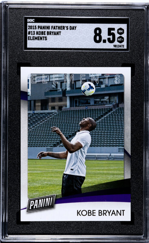 2015 PANINI FATHER'S DAY KOBE BRYANT 13 SOCCER ELEMENTS SGC 8.5 LAKERS