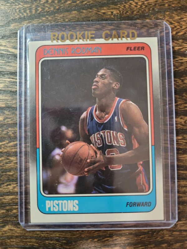 1988 FLEER DENNIS RODMAN RC ROOKIE BASKETBALL DETROIT PISTONS