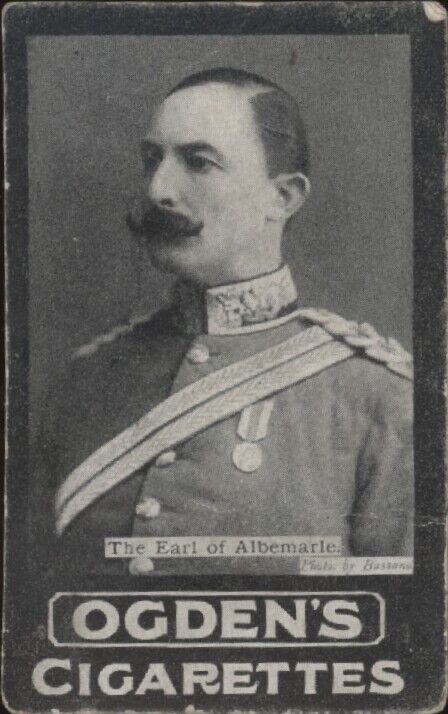 1901 OGDEN'S CIGARETTES EARL ALBEMARLE VG MILITARY LEADING GENERALS AT THE WAR