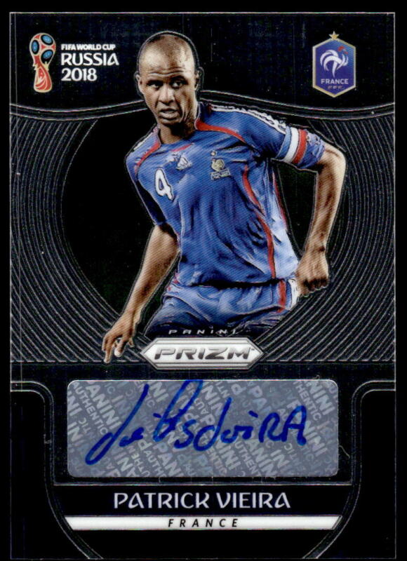 2018 PANINI PRIZM WORLD CUP PATRICK VIEIRA S-PV MINT AUTOGRAPH SOCCER FRANCE