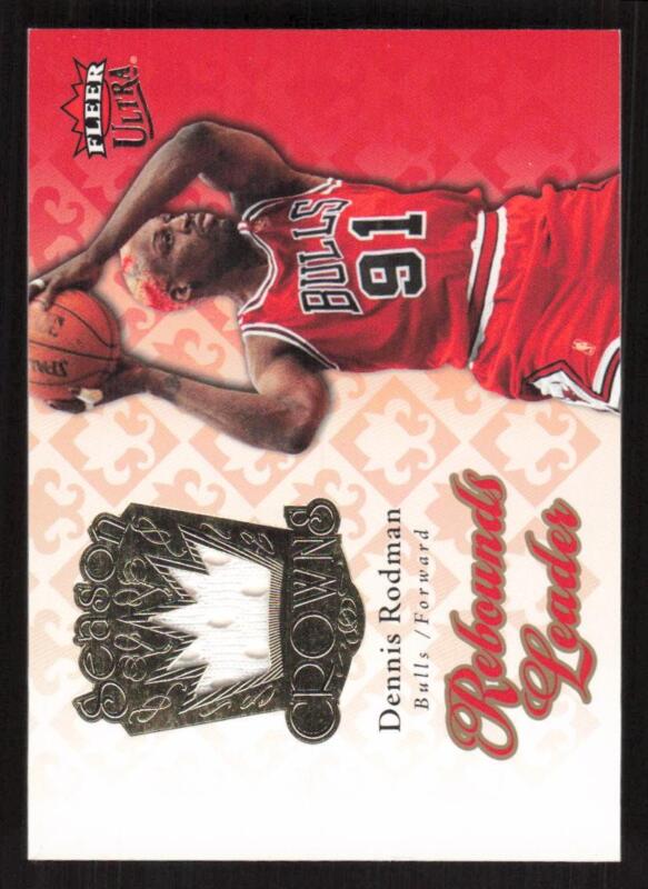 2007 ULTRA DENNIS RODMAN SC-15 SEASON CROWNS MEMORABILIA GAME USED CHICAGO BULLS