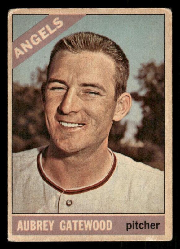 1966 TOPPS VENEZUELAN AUBREY GATEWOOD 42 VG BASEBALL CALIFORNIA ANGELS