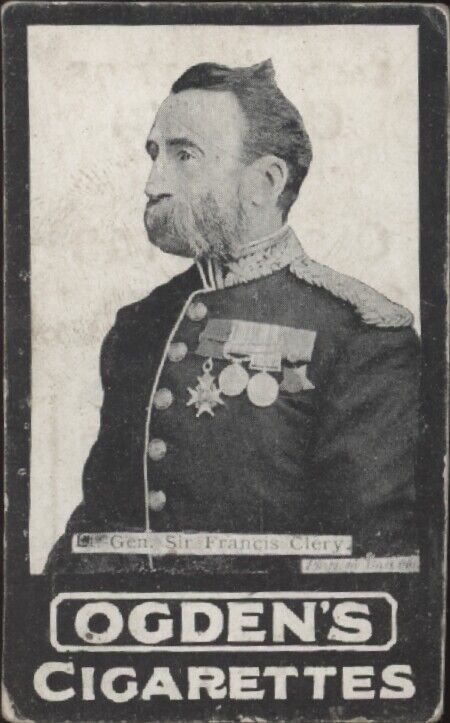 1901 OGDEN'S CIGARETTES SIR FRANCIS CLERY VG MILITARY LEADING GENERALS AT WAR