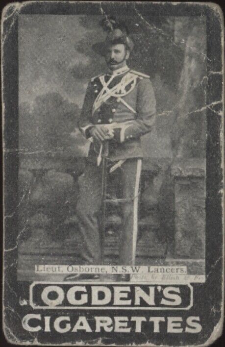 1901 OGDEN'S CIGARETTES LIEUTENANT OSBORNE LANCERS POOR MILITARY LEADING GENERAL