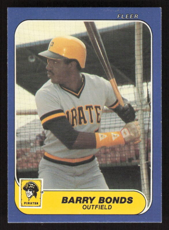 1986 FLEER UPDATE BARRY BONDS U-14 NRMT XRC BASEBALL PITTSBURGH PIRATES