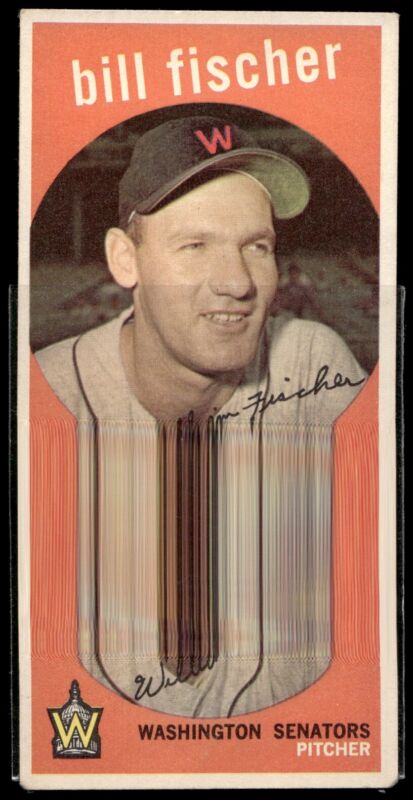 1959 TOPPS BILL FISCHER 230 VG-EX BASEBALL WASHINGTON SENATORS