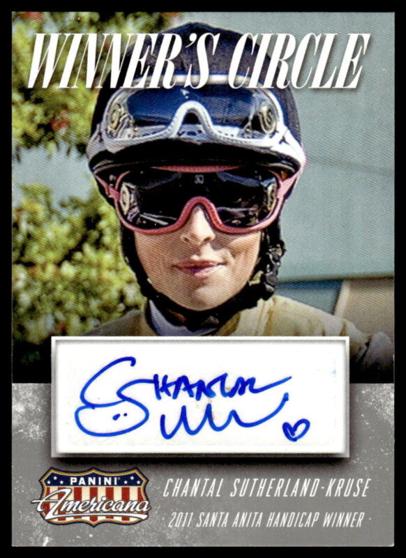 2015 PANINI AMERICANA CHANTAL SUTHERLAND-KRUSE WS-CS AUTOGRAPH WINNER'S CIRCLE