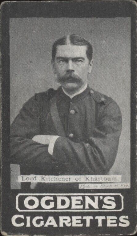 1901 OGDEN'S CIGARETTES LORD KITCHENER KARTOUM VG MILITARY LEADING GENERALS WAR