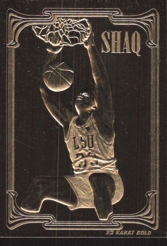 1994 CLASSIC 23K ALL-GOLD SHAQUILLE O'NEAL 1 MINT 563/10000 LSU TIGERS