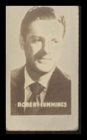 1948 TOPPS MAGIC PHOTOS ROBERT CUMMINGS 15J GOOD R714-27 MOVIE STARS ENTERTAINER