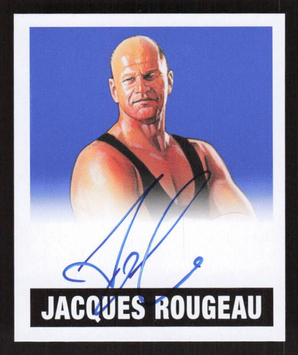 2017 LEAF JACQUES ROUGEAU A-JR1 ALTERNATE ARTS AUTOGRAPH BLUE 1/10 WRESTLING