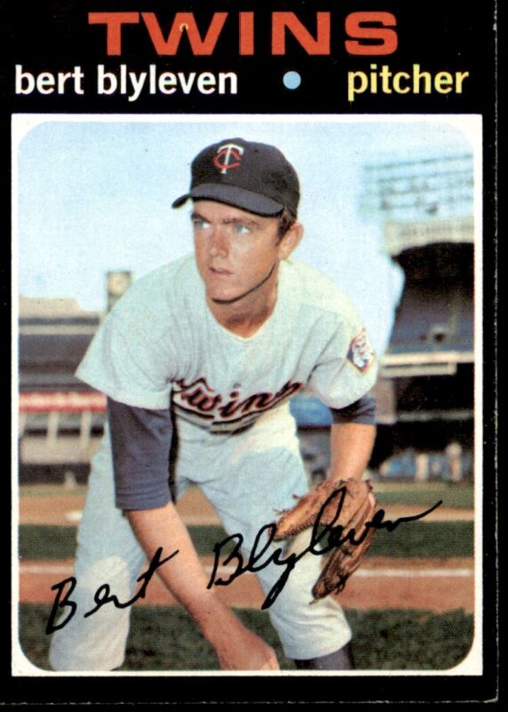 1971 TOPPS BERT BLYLEVEN 26 EX RC HOF BASEBALL MINNESOTA TWINS
