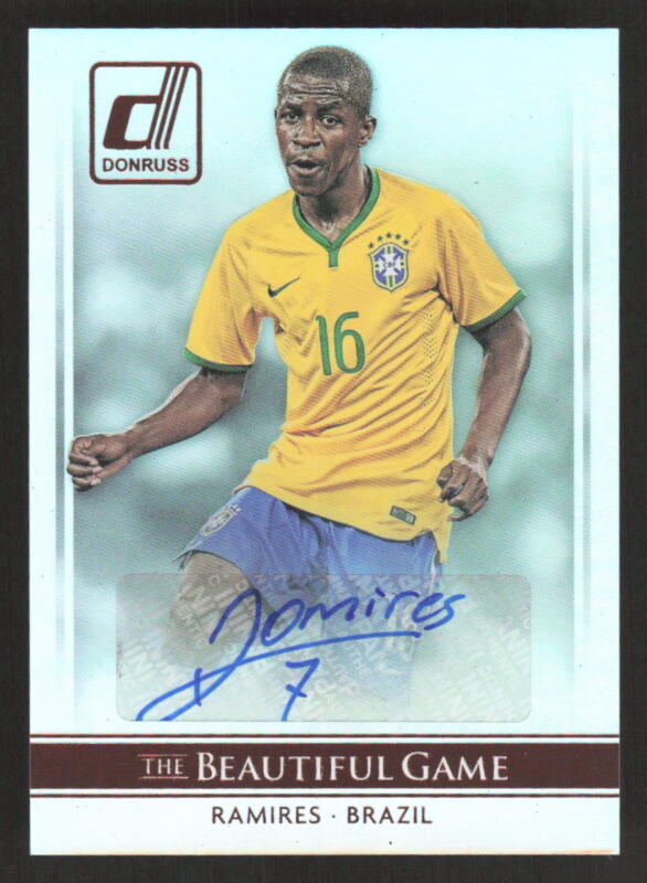 2015 DONRUSS RAMIRES BG-R THE BEAUTIFUL GAME SIGNATURES AUTOGRAPH SOCCER BRAZIL