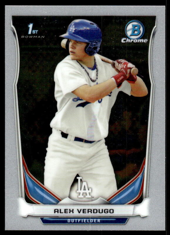 2014 BOWMAN DRAFT ALEX VERDUGO CDP59 MINT 1ST CHROME RC LOS ANGELES DODGERS