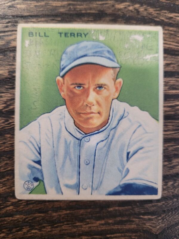 1933 GOUDEY BILL TERRY 125 POOR BASEBALL NEW YORK GIANTS